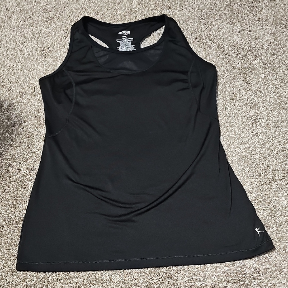 Women's Medium Fitted Danskin Now 'Dri More' Black Athletic Tank Top